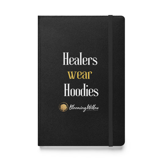 Healers wear Hoodies - Hardcover bound notebook